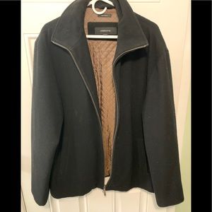 Men’s large black pea coat